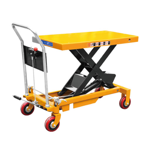 冠航牌新型液壓防夾剪叉設(shè)計(jì)手動(dòng)平臺(tái)車(chē)